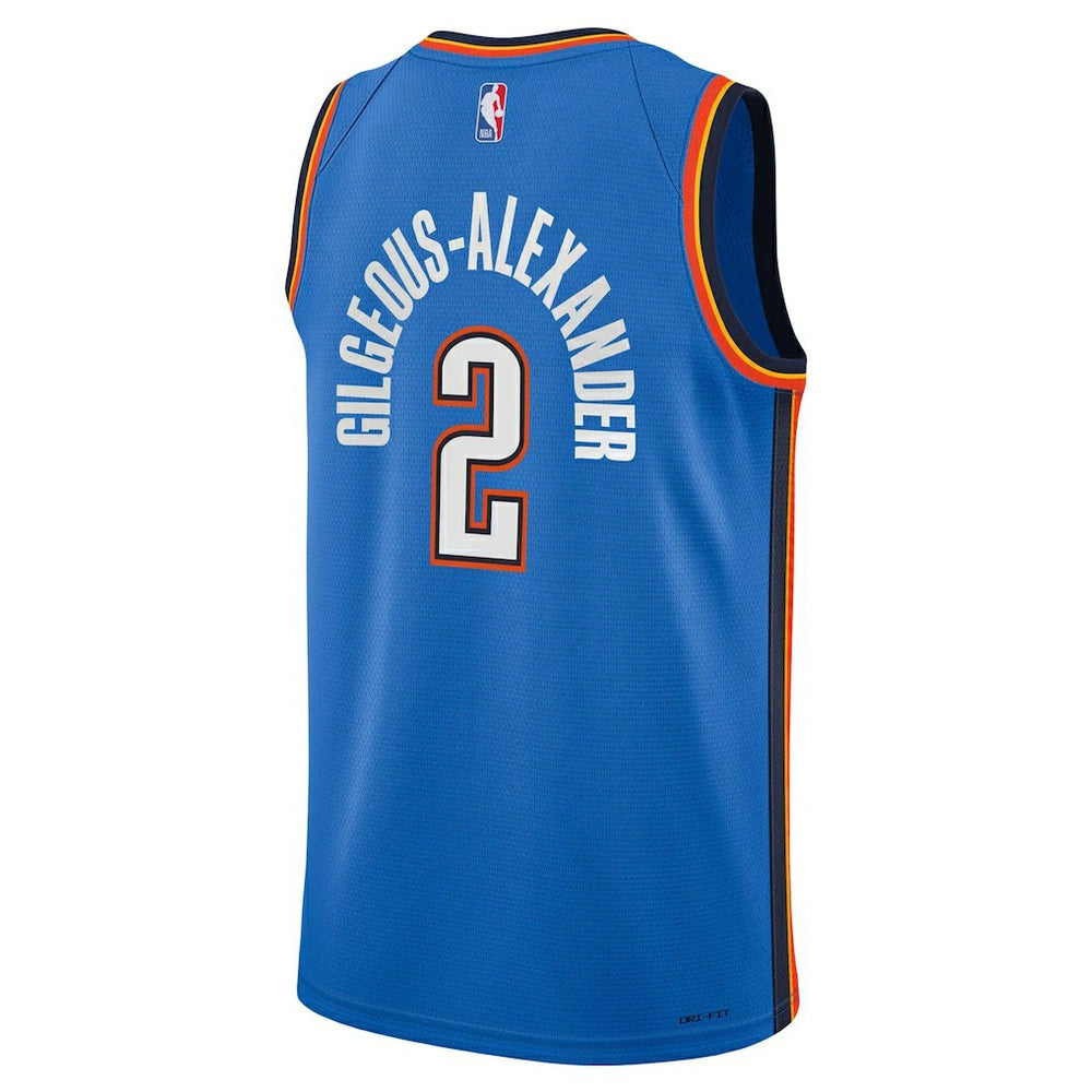 Shai Gilgeous-Alexander Oklahoma City Thunder Youth Swingman Jersey Icon Editi- Blue - NBA