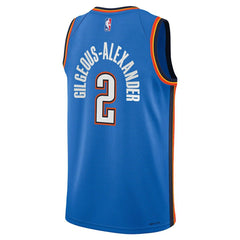 Shai Gilgeous-Alexander Oklahoma City Thunder Youth Swingman Jersey Icon Editi- Blue - NBA
