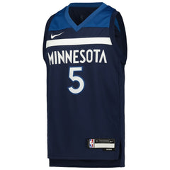 Anthony Edwards Minnesota Timberwolves Youth Swingman Jersey Icon Edition Navy - NBA