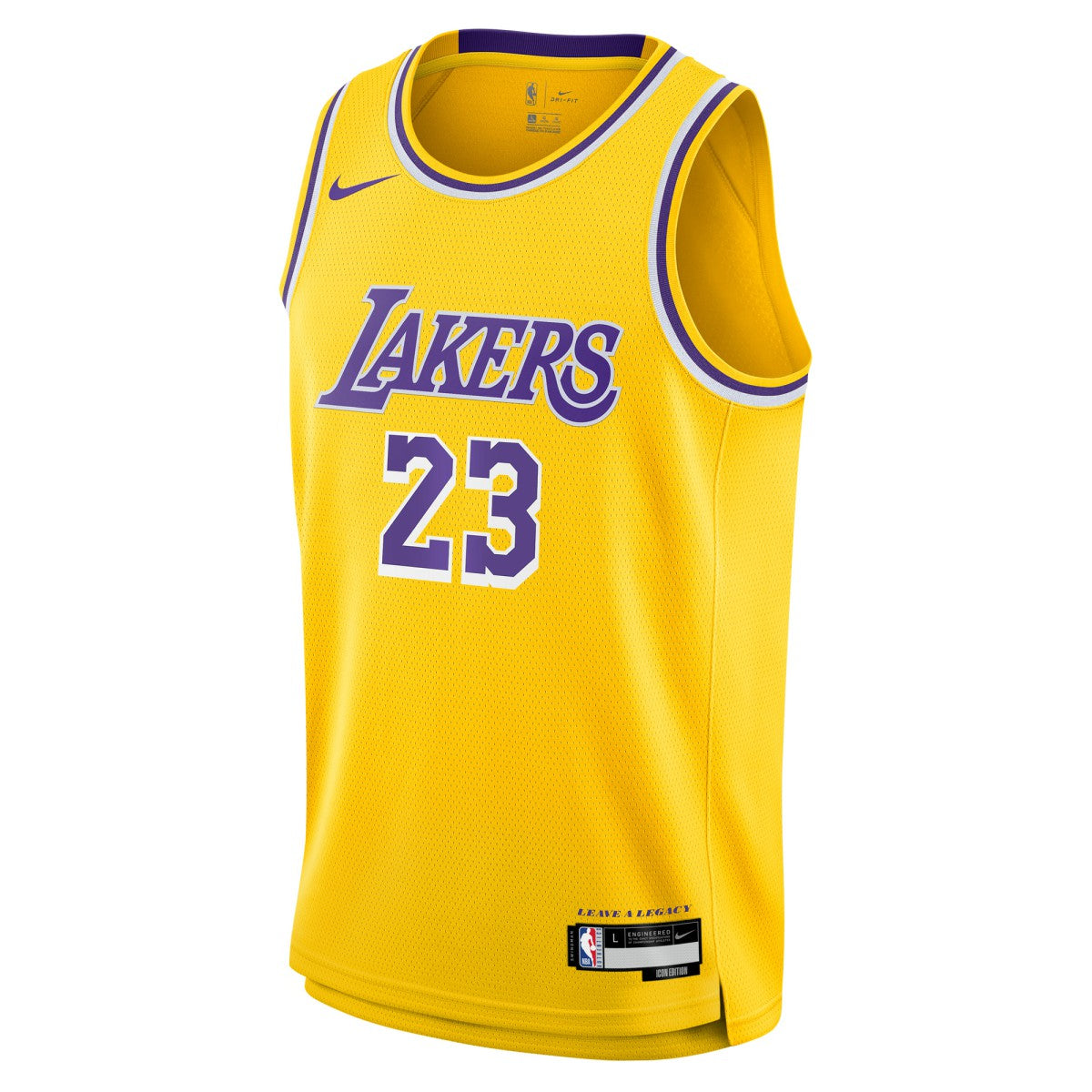 LeBron James Los Angeles Lakers Youth Swingman Jersey Icon Edition Gold - NBA