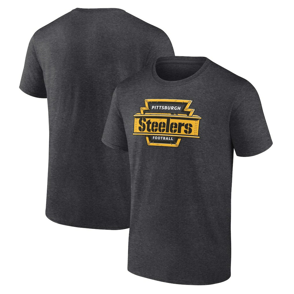Pittsburgh Steelers Hometown Collection Hot Route T-Shirt Charcoal | NFL