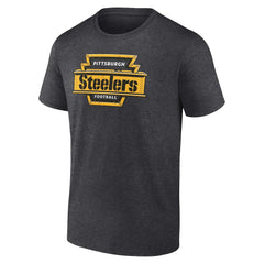 Pittsburgh Steelers Hometown Collection Hot Route T-Shirt Charcoal | NFL