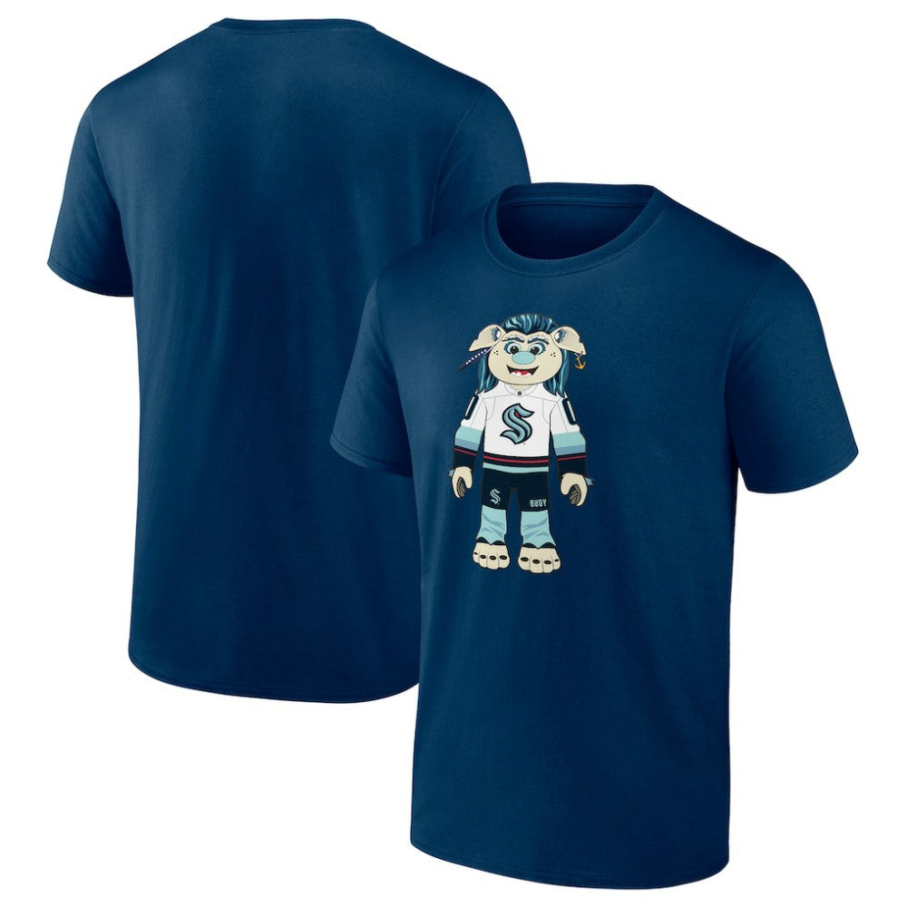 Seattle Kraken Mascot Buoy T-Shirt - Deep Sea Blue - NHL