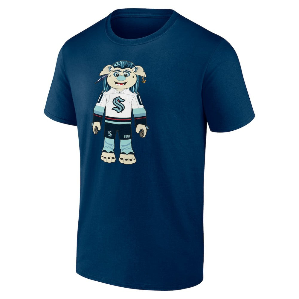 Seattle Kraken Mascot Buoy T-Shirt - Deep Sea Blue - NHL