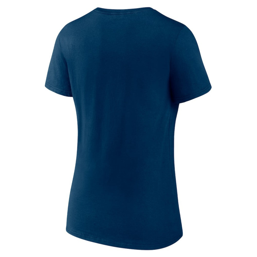 Seattle Kraken Women's Mascot Buoy V-Neck T-Shirt - Deep Sea Blue - NHL
