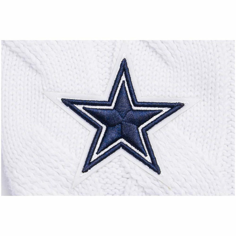 Dallas Cowboys Pro Standard Women's Prep V-Neck Pullover Sweater White | NFL