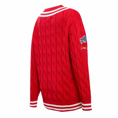 Buffalo Bills Pro Standard Women's Prep V-Neck Pullover Sweater Red | NFL