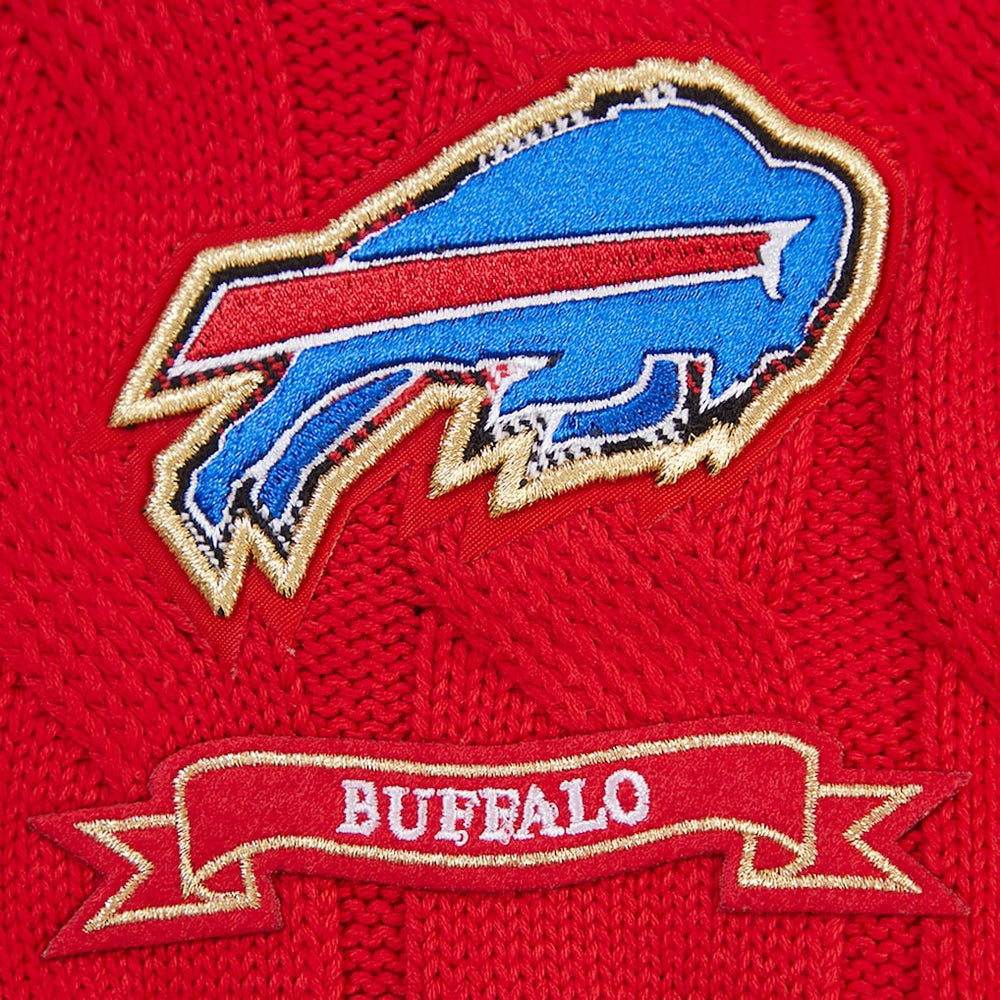 Buffalo Bills Pro Standard Women's Prep V-Neck Pullover Sweater Red | NFL
