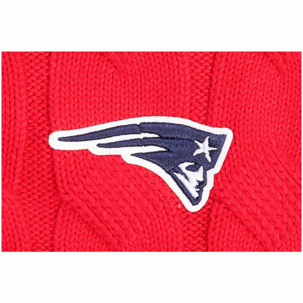 New England Patriots Pro Standard Women's Prep V-Neck Pullover Sweater Red | NFL