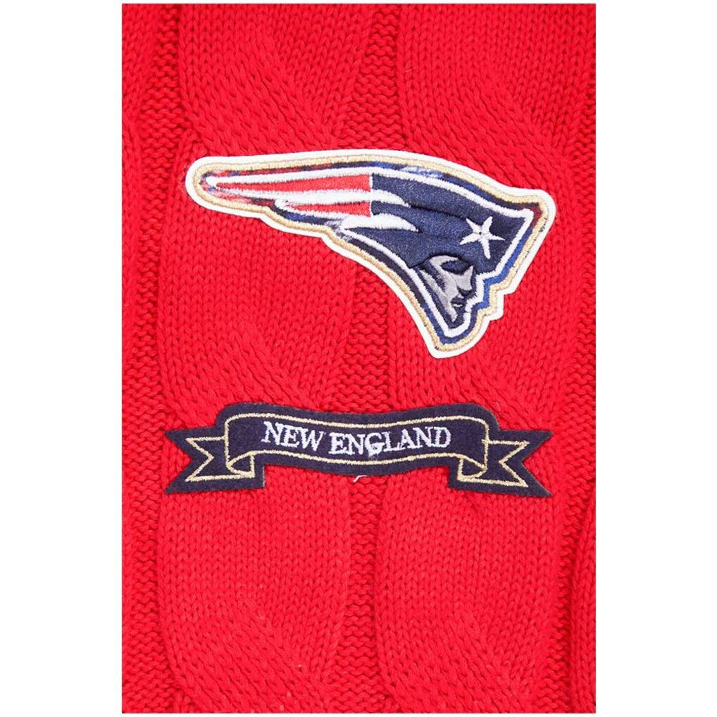 New England Patriots Pro Standard Women's Prep V-Neck Pullover Sweater Red | NFL