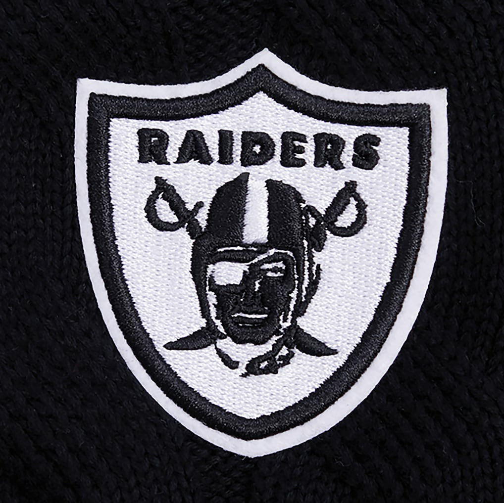 Las Vegas Raiders Pro Standard Women's Prep V-Neck Pullover Sweater Black | NFL