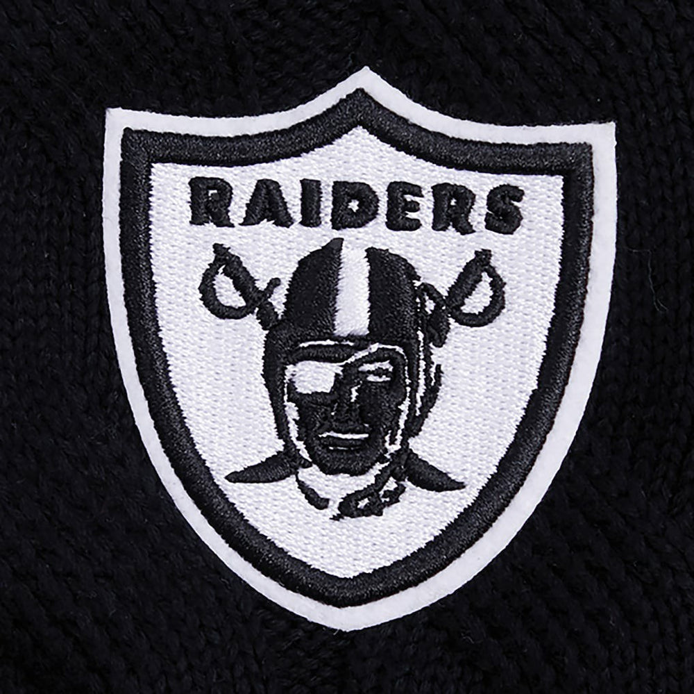 Las Vegas Raiders Pro Standard Women's Prep V-Neck Pullover Sweater Black | NFL