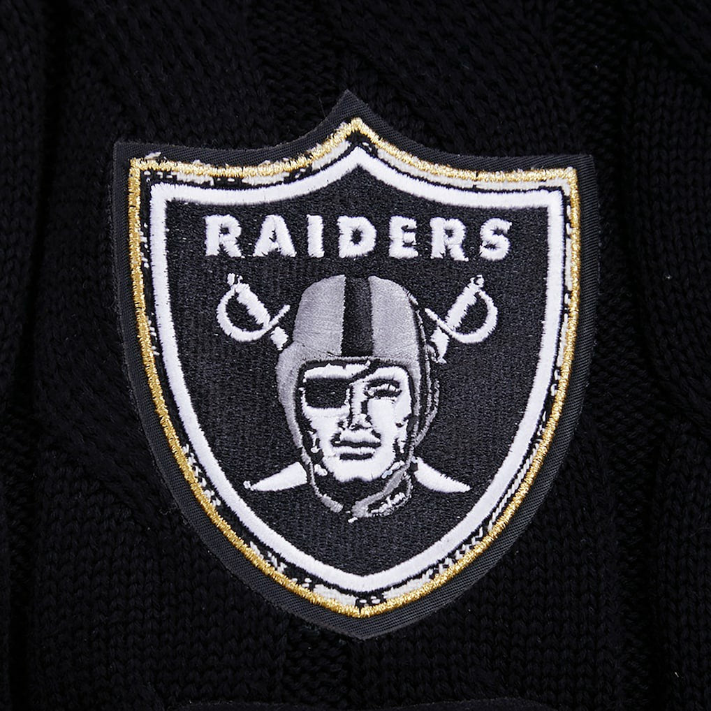 Las Vegas Raiders Pro Standard Women's Prep V-Neck Pullover Sweater Black | NFL