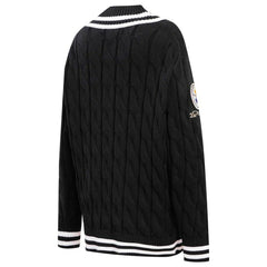 Pittsburgh Steelers Pro Standard Women's Prep V-Neck Pullover Sweater Black | NFL