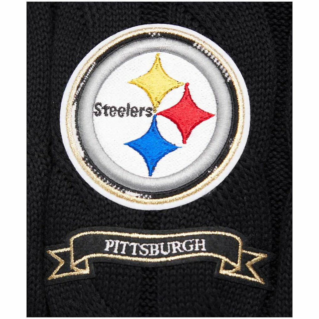 Pittsburgh Steelers Pro Standard Women's Prep V-Neck Pullover Sweater Black | NFL