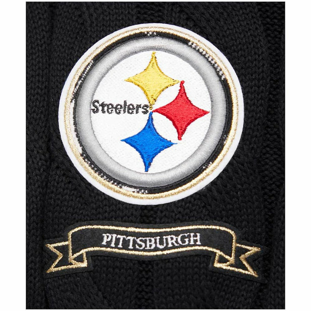Pittsburgh Steelers Pro Standard Women's Prep V-Neck Pullover Sweater Black | NFL