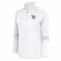 Cleveland Guardians Antigua Women's Brushed Metallic Tribute Half-Zip Pullover Top - MLB