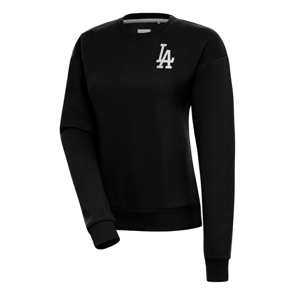 Los Angeles Dodgers Antigua Women's Brushed Metallic Victory Pullover Sweatshirt - MLB