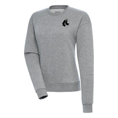 Boston Red Sox Antigua Women's Brushed Metallic Victory Pullover Sweatshirt - MLB