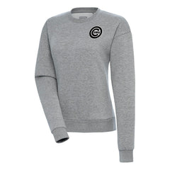 Chicago Cubs Antigua Women's Brushed Metallic Victory Pullover Sweatshirt - MLB