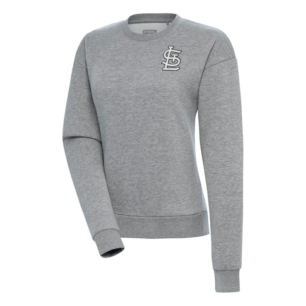 St. Louis Cardinals Antigua Women's Brushed Metallic Victory Pullover Sweatshirt - MLB