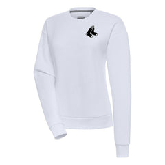 Boston Red Sox Antigua Women's Brushed Metallic Victory Pullover Sweatshirt - MLB