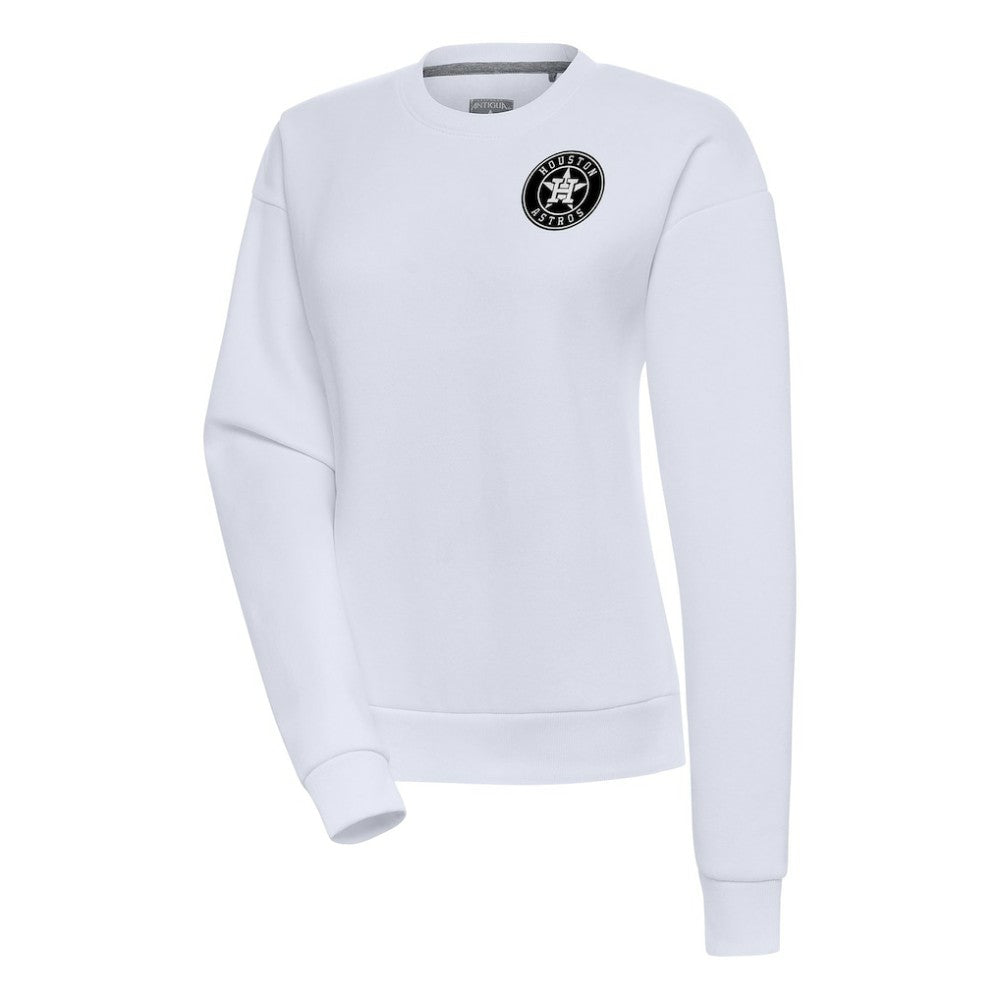 Houston Astros Antigua Women's Brushed Metallic Victory Pullover Sweatshirt - MLB