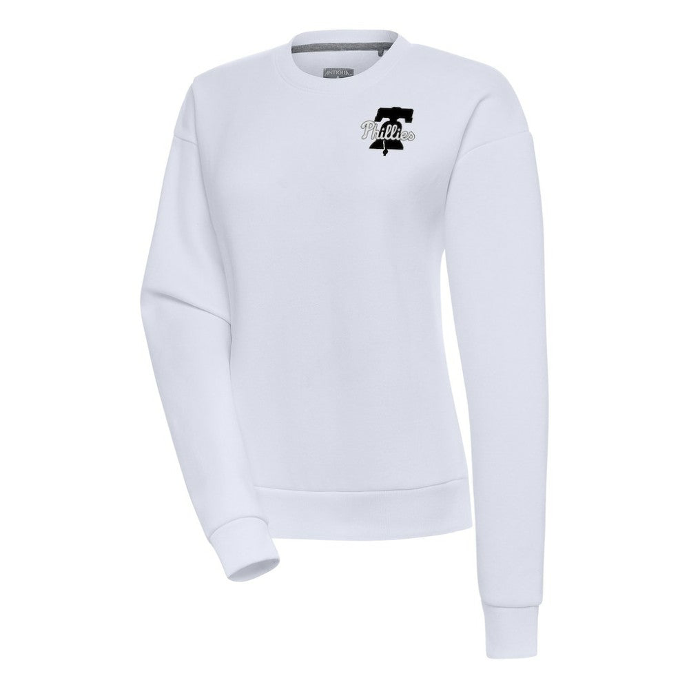 Philadelphia Phillies Antigua Women's Brushed Metallic Victory Pullover Sweatshirt - MLB