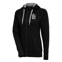 St. Louis Cardinals Antigua Women's Brushed Metallic Victory Full-Zip Hoodie - MLB