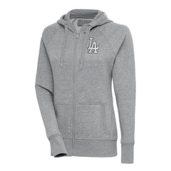 Los Angeles Dodgers Antigua Women's Brushed Metallic Victory Full-Zip Hoodie - MLB