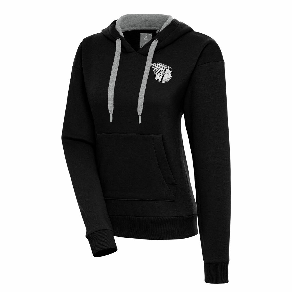 Cleveland Guardians Antigua Women's Brushed Metallic Victory Pullover Hoodie - MLB