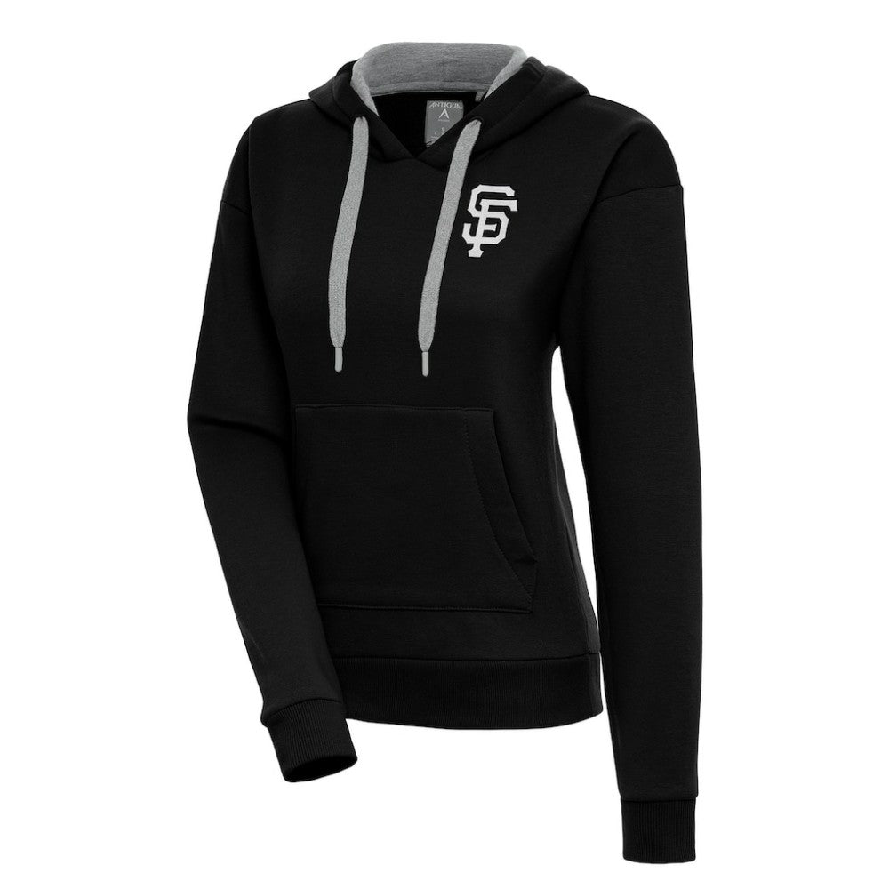 San Francisco Giants Antigua Women's Brushed Metallic Victory Pullover Hoodie - MLB