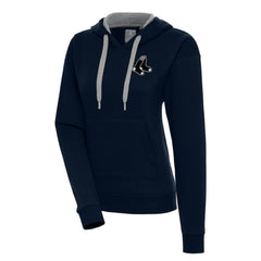 Boston Red Sox Antigua Women's Brushed Metallic Victory Pullover Hoodie - MLB