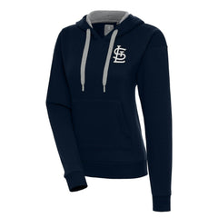 St. Louis Cardinals Antigua Women's Brushed Metallic Victory Pullover Hoodie - MLB