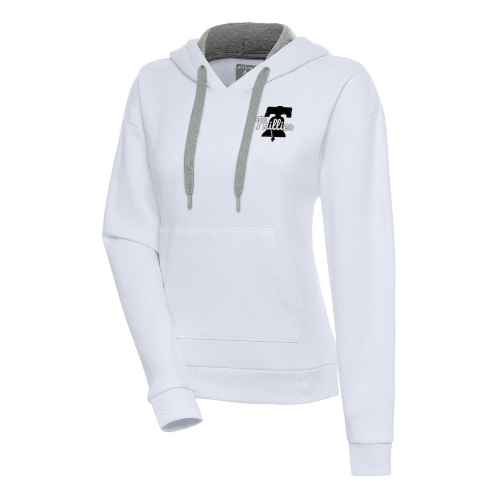 Philadelphia Phillies Antigua Women's Brushed Metallic Victory Pullover Hoodie - MLB