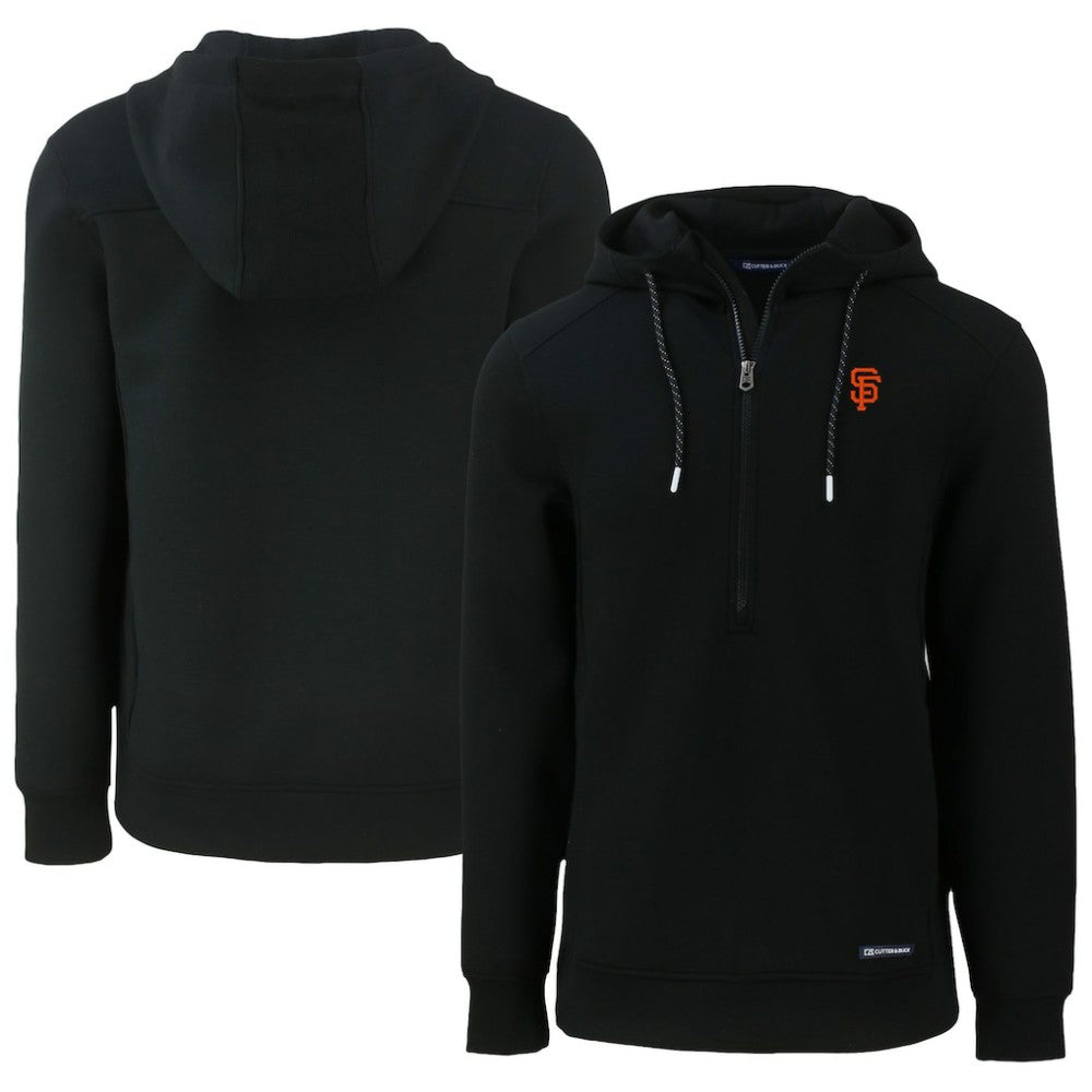 San Francisco Giants Cutter & Buck Roam Eco Half-Zip Recycled Pullover Hoodie - MLB