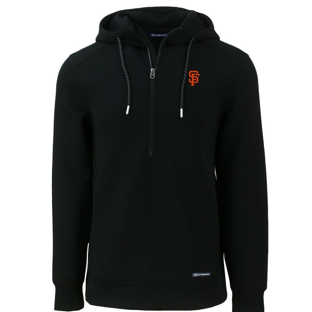 San Francisco Giants Cutter & Buck Roam Eco Half-Zip Recycled Pullover Hoodie - MLB