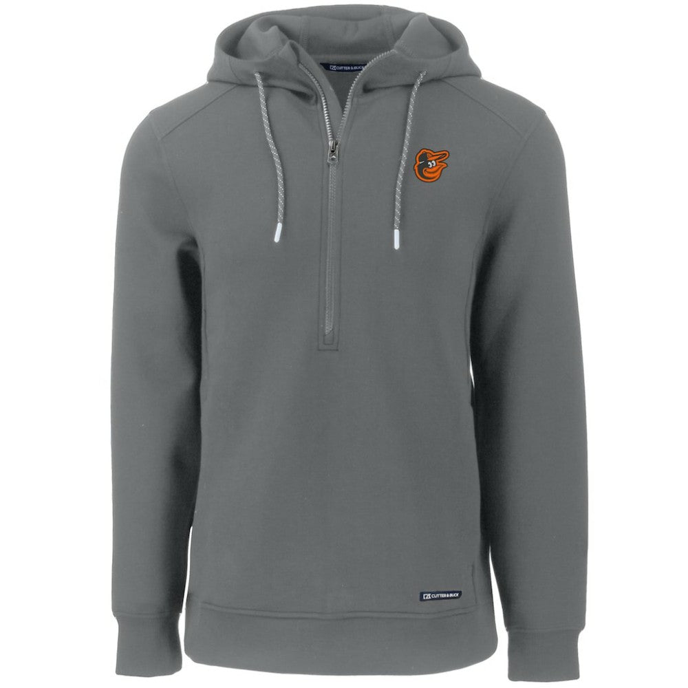 Baltimore Orioles Cutter & Buck Roam Eco Half-Zip Recycled Pullover Hoodie - MLB