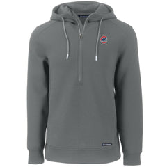 Chicago Cubs Cutter & Buck Roam Eco Half-Zip Recycled Pullover Hoodie - MLB