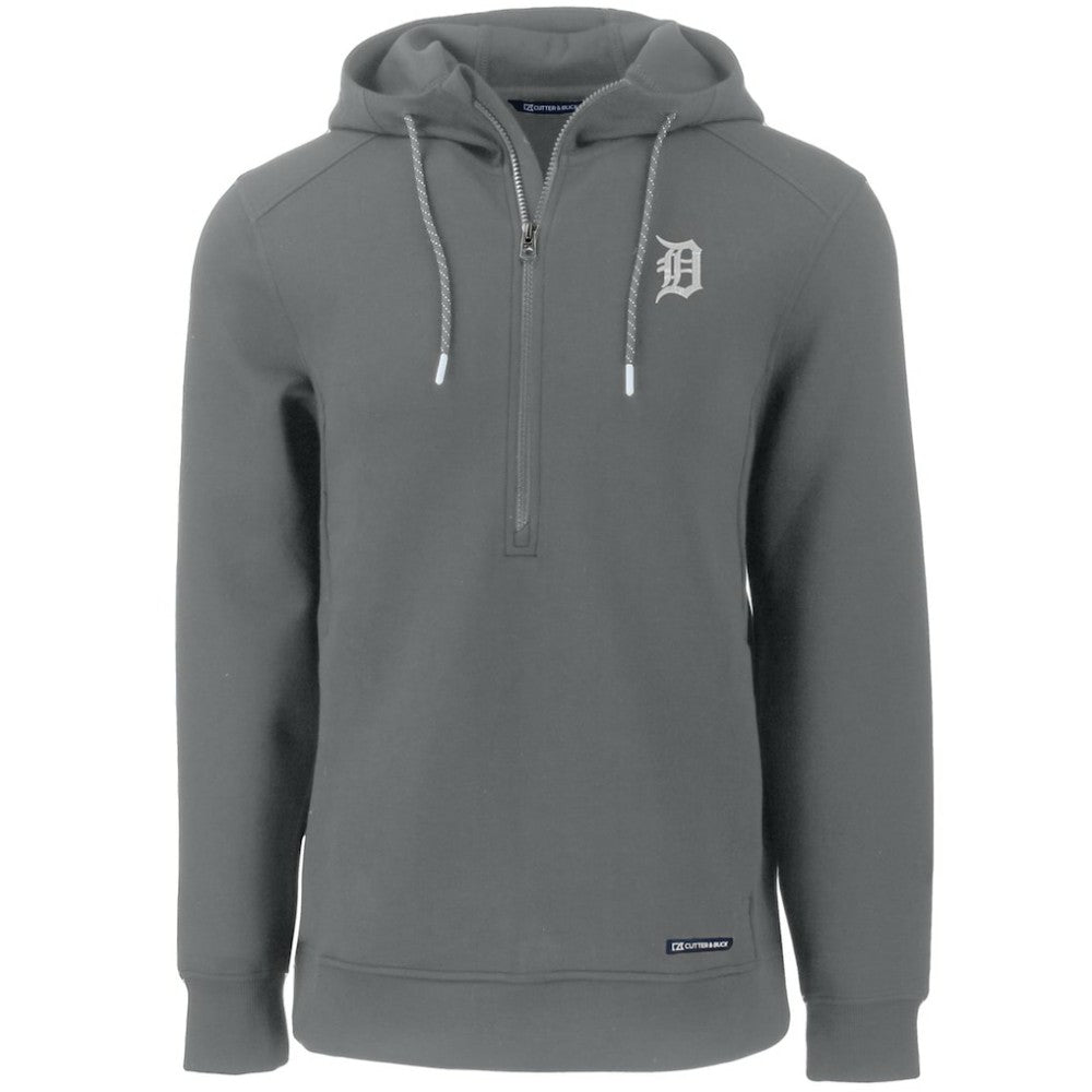 Detroit Tigers Cutter & Buck Roam Eco Half-Zip Recycled Pullover Hoodie - MLB