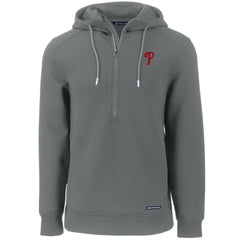 Philadelphia Phillies Cutter & Buck Roam Eco Half-Zip Recycled Pullover Hoodie - MLB