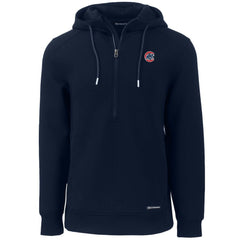 Chicago Cubs Cutter & Buck Roam Eco Half-Zip Recycled Pullover Hoodie - MLB
