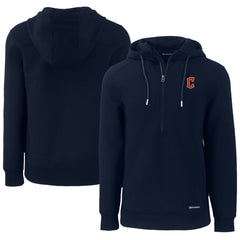 Cleveland Guardians Cutter & Buck Roam Eco Half-Zip Recycled Pullover Hoodie - MLB