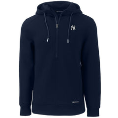 New York Yankees Cutter & Buck Roam Eco Half-Zip Recycled Pullover Hoodie - MLB