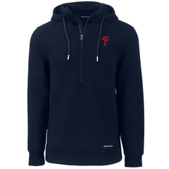 Philadelphia Phillies Cutter & Buck Roam Eco Half-Zip Recycled Pullover Hoodie - MLB
