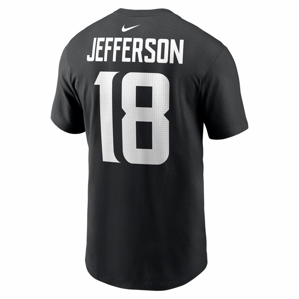 Justin Jefferson Minnesota Vikings Name & Number T-Shirt Black | Nike for Sale