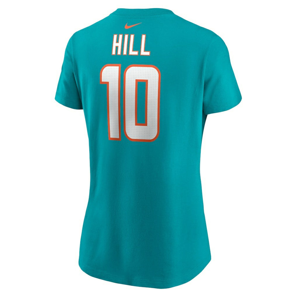 Tyreek Hill Miami Dolphins Women's Player Name & Number T-Shirt Aqua | Nike for Sale