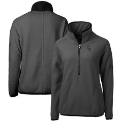 Colorado Rockies Cutter & Buck Women's Roam Cascade Eco Sherpa Fleece Half-Zip Pullover Jacket - MLB