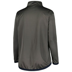 New York Yankees Profile Women's Plus Size Quarter-Zip Jacket - MLB