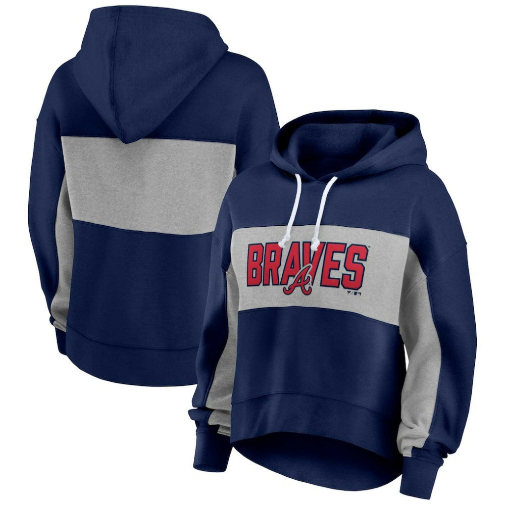 Atlanta Braves Profile Women's Plus Size Pullover Hoodie - MLB